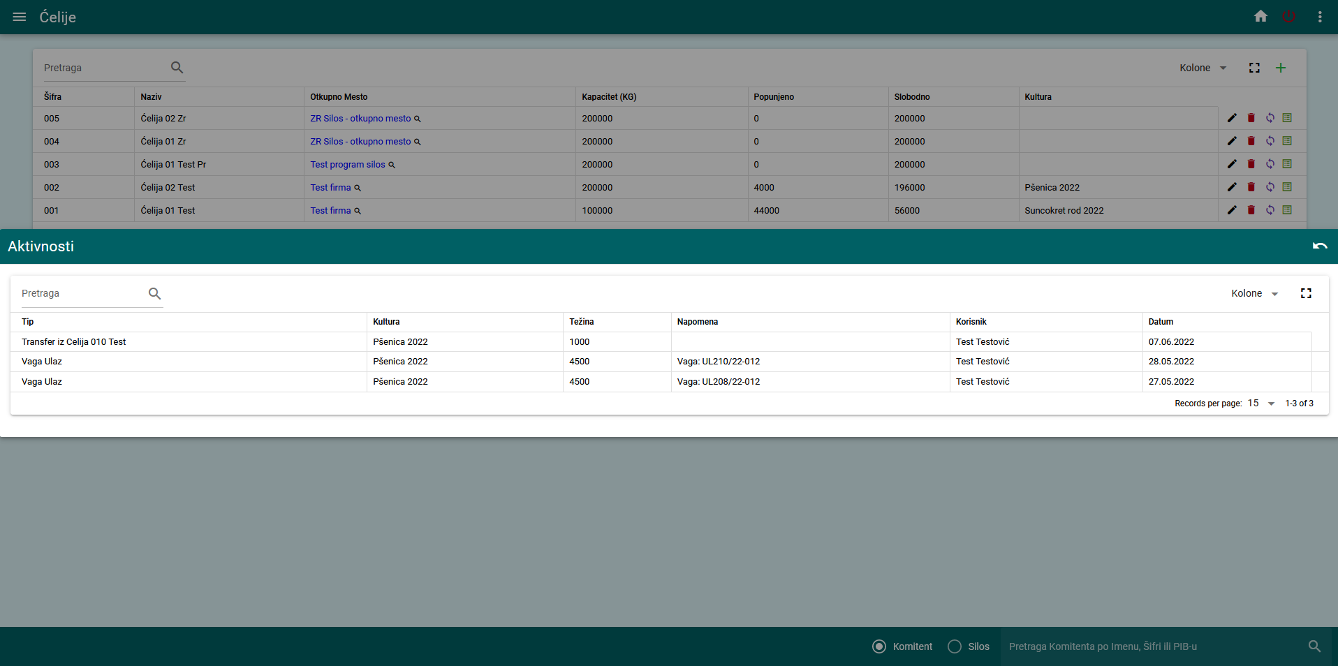 Agro Cloud Solution, Sofver za silose, sofver za vage, program za silose, program za vage